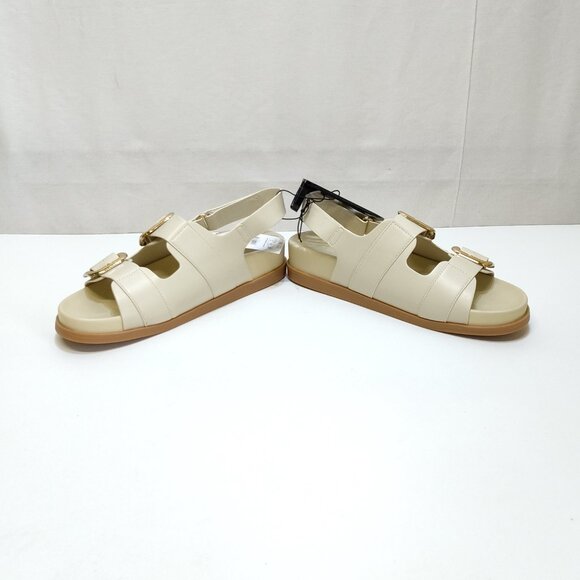 Time And Tru Dad Buckle Slingback Sandal Size 11 Bone Color Adjustable Strap NWT - Picture 4 of 9